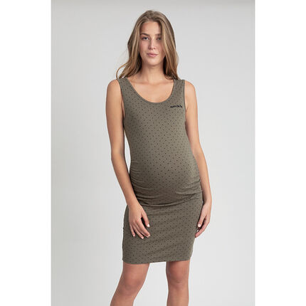 Robe de grossesse sans manches fluide xl vert foncé
