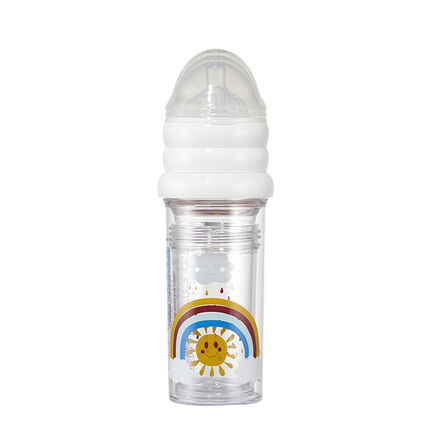 Set de 3 biberons gigognes - Rainbow transparent