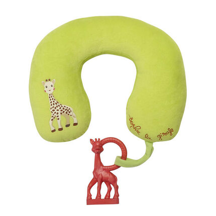 Set cale-tête et anneau de dentition Sophie la Girafe vert