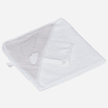 Set de bain - Lily Grey gris/blanc