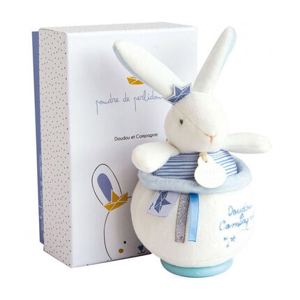 Boîte à musique Lapin Matelot blanc