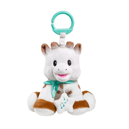 Peluche Sophie la Girafe - Boîte à musique 20 cm marron