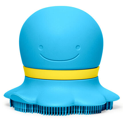 Moby&Friends - Brosse en silicone Sudsy bleu