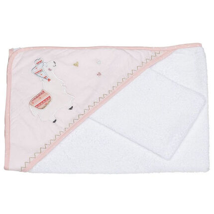 Set de bain - Mila blanc/rose