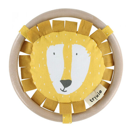 Hochet en bois - Mr. Lion jaune
