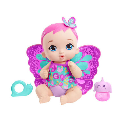 Bébé Papillon Rose Boit et Fait Pipi violet