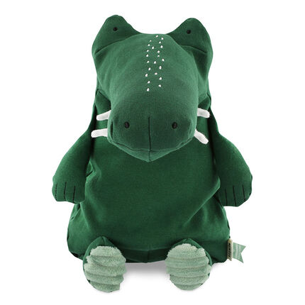 Peluche en coton 38cm - Mr. Crocodile vert