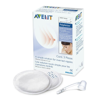 Niplette Single + 2 coussinets jetables blanc