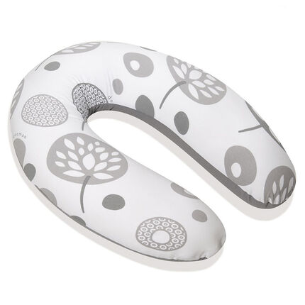 Coussin d’allaitement Doomoo – Flower/Argent argent/imprimé
