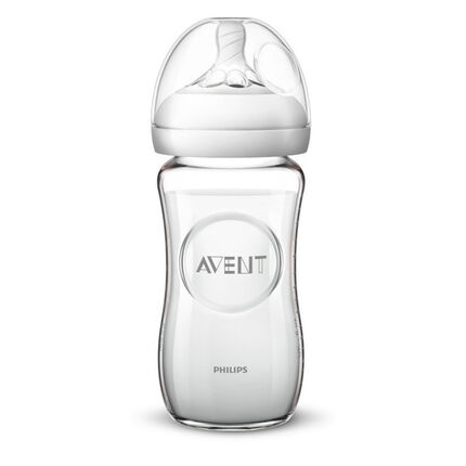 Biberon en verre Natural 240 ml transparent