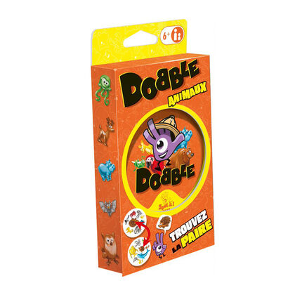 Jeux de Société - Dobble Animaux Blister Eco orange