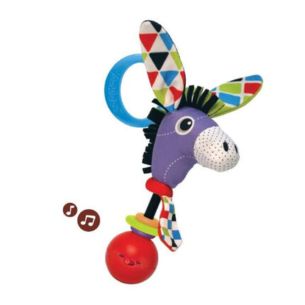 Hochet peluche âne