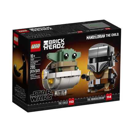 Le Mandolarien et l'Enfant - Lego Star Wars noir