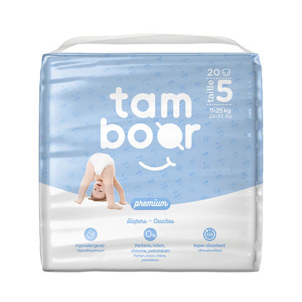 Couche Premium T5 Junior (11-24kg) - x20 blanc