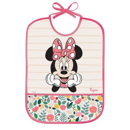 Bavoir imperméable Minnie Disney rose