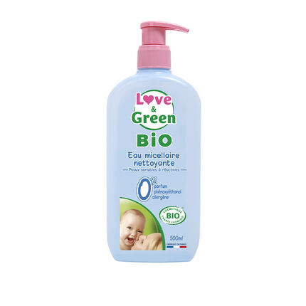 Eau micellaire nettoyante bio - 500ml bleu