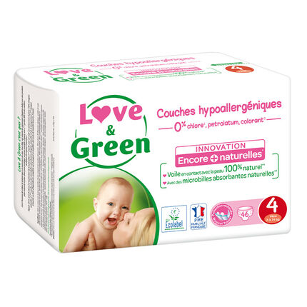 Couche hypoallergénique taille 4 - x46 blanc