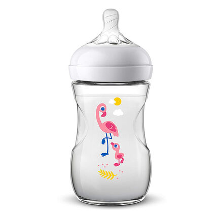 Biberon Natural SCF070/21 260 ml - Flamant rose