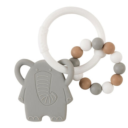 Anneau de dentition en silicone - Elephant Gris