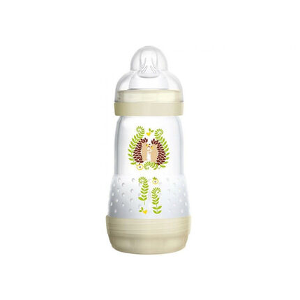 Biberon Easy start anti-colique tétine débit 2 0-6 mois 260 ml – Blanc marron