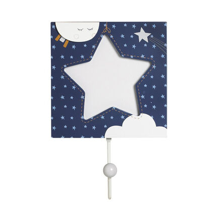 Set de 3 patères Merlin - 12 x 12 cm blanc