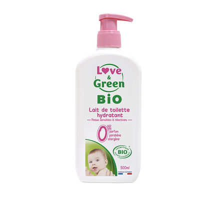 Lait de toilette hydratant bio - 500ml blanc