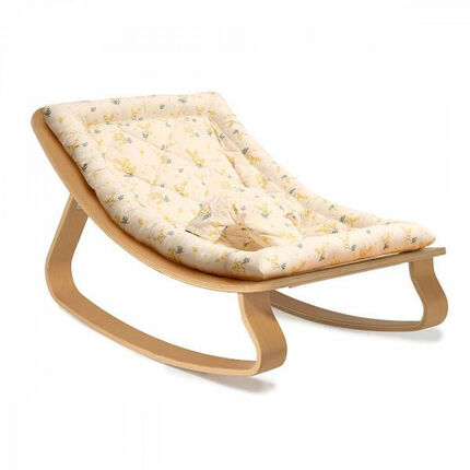 Transat Levo en bois de Hêtre – Assise Mimosa imprimé