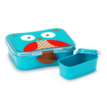 Kit Lunch box Collection Zoo - Hiboux bleu