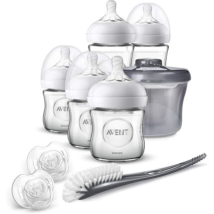 Kit biberons Natural en verre transparent