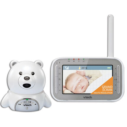 Babyphone Vidéo XL Ourson BM4200 blanc/gris