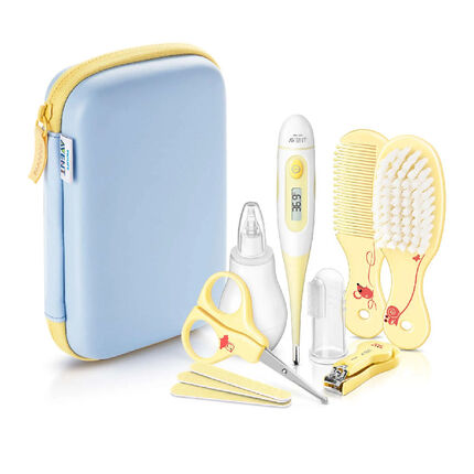 Trousse de soin pour bébé bleu