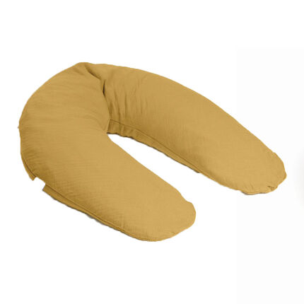 Grand coussin d'allaitement multi-usages Comfy Big Tétra - Ocre jaune