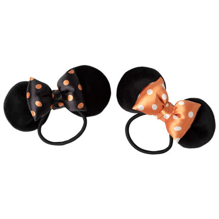 Lot de 2 élastiques à oreilles et noeud de Minnie Disney noir
