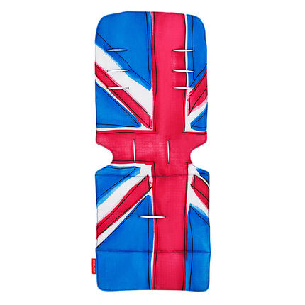 Coussin pour poussette - Union Jack Princess Blue bleu