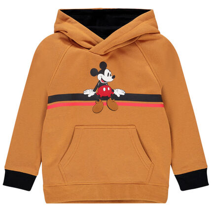 Sweat en molleton à capuche motif Mickey Disney pour enfant garçon 3 ans beige moyen