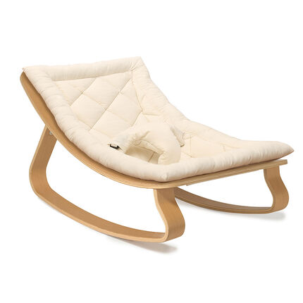Transat Levo en bois de Hêtre – Assise Organic White ecru