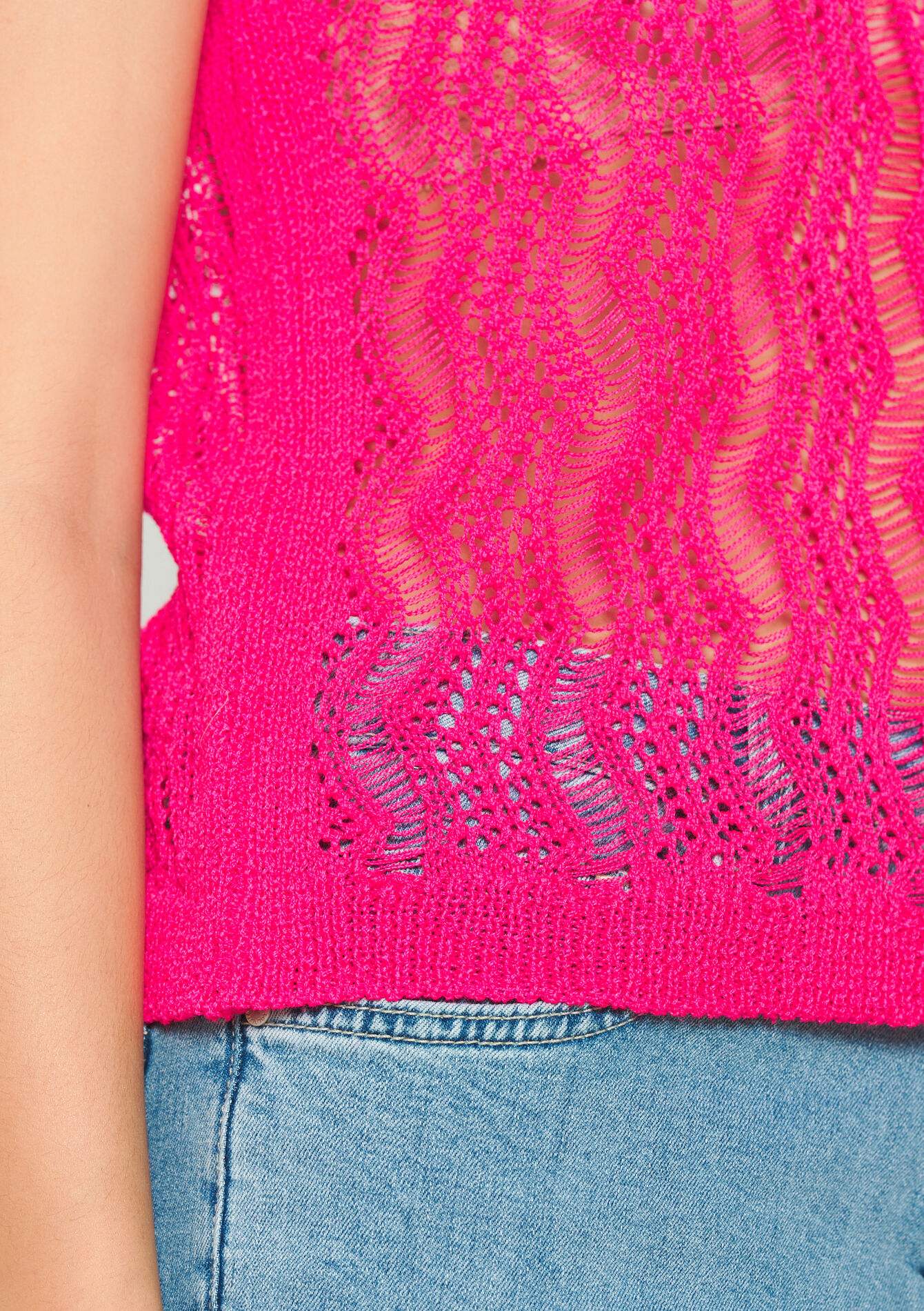 Débardeur en maille, undefined - FLUO PINK - undefined
