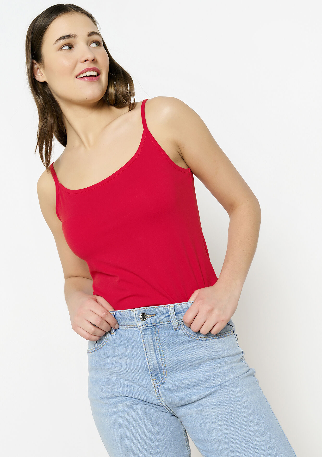 Top with spaghetti straps, undefined - RED LOLLIPOP - undefined