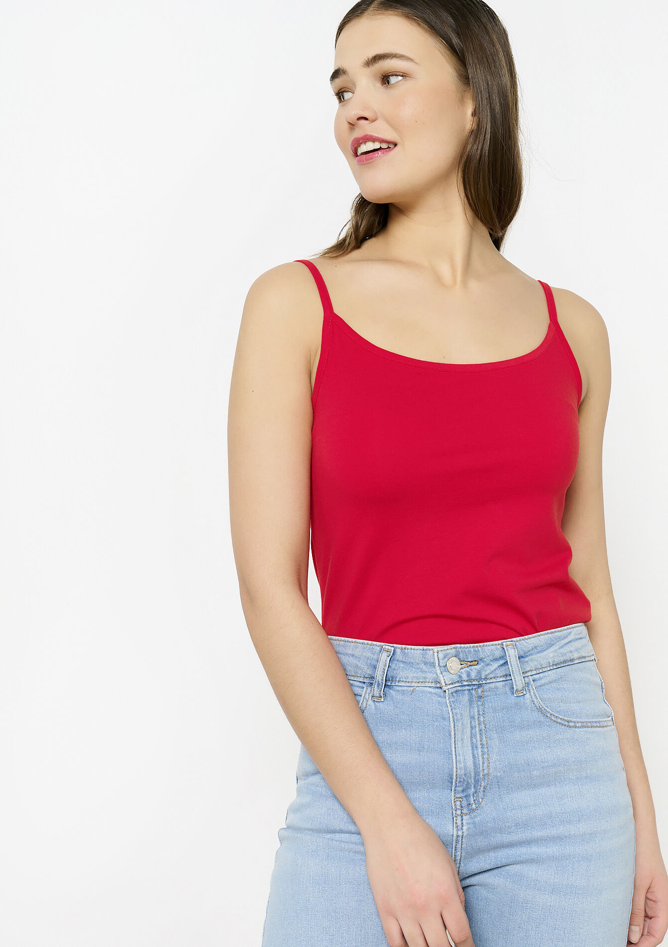 Top with spaghetti straps, undefined - RED LOLLIPOP - undefined