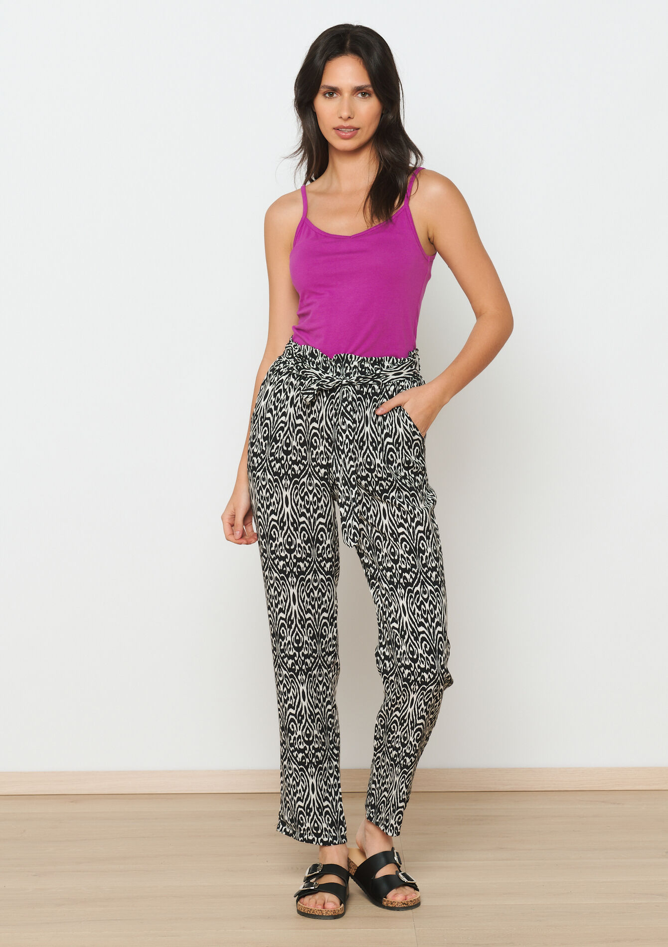 Top met spaghetti-bandjes, Top met spaghetti-bandjes - FUCHSIA - 02200452_5626