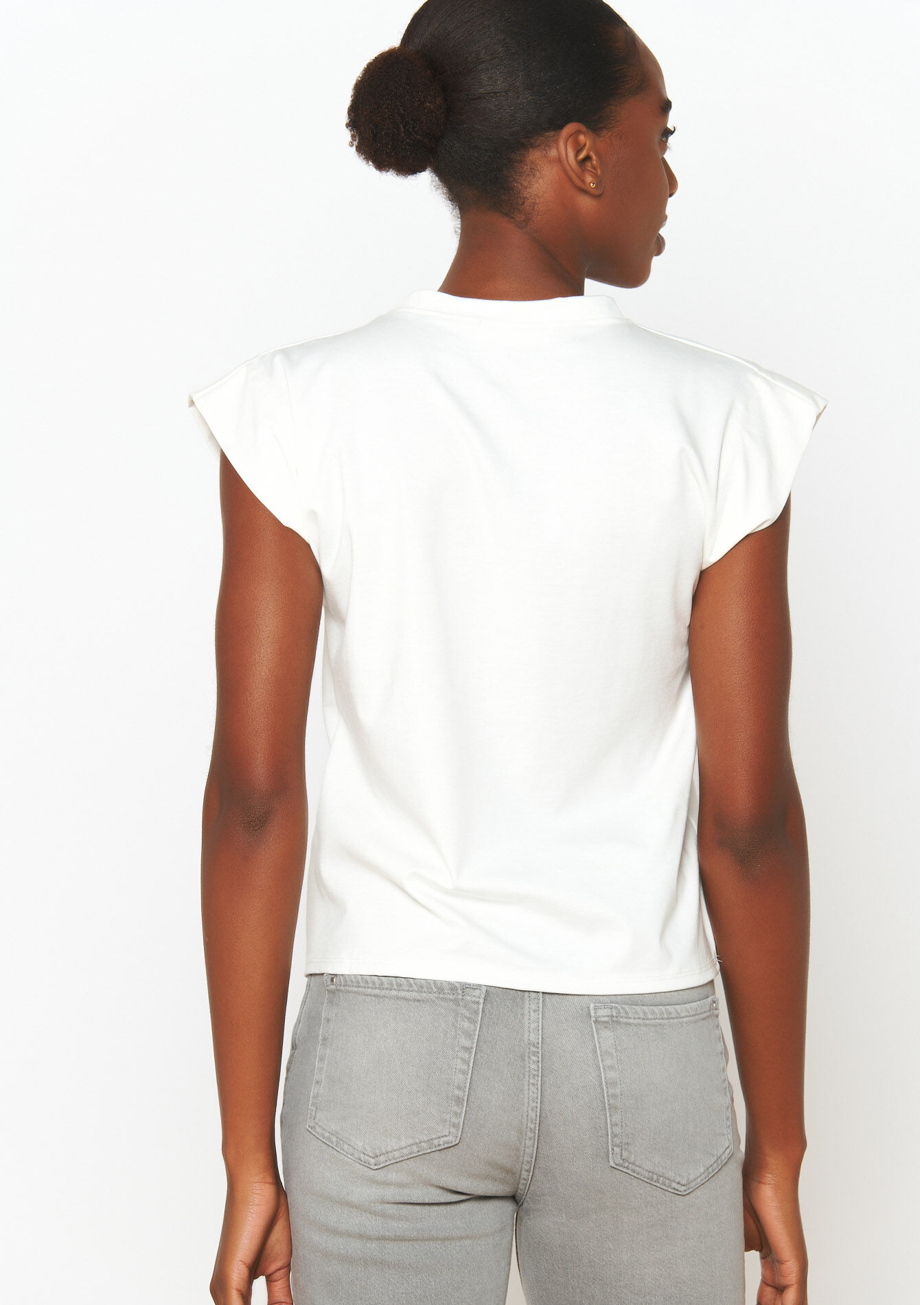 T-shirt met korte mouwen, T-shirt met korte mouwen - OPTICAL WHITE - 02200458_1019
