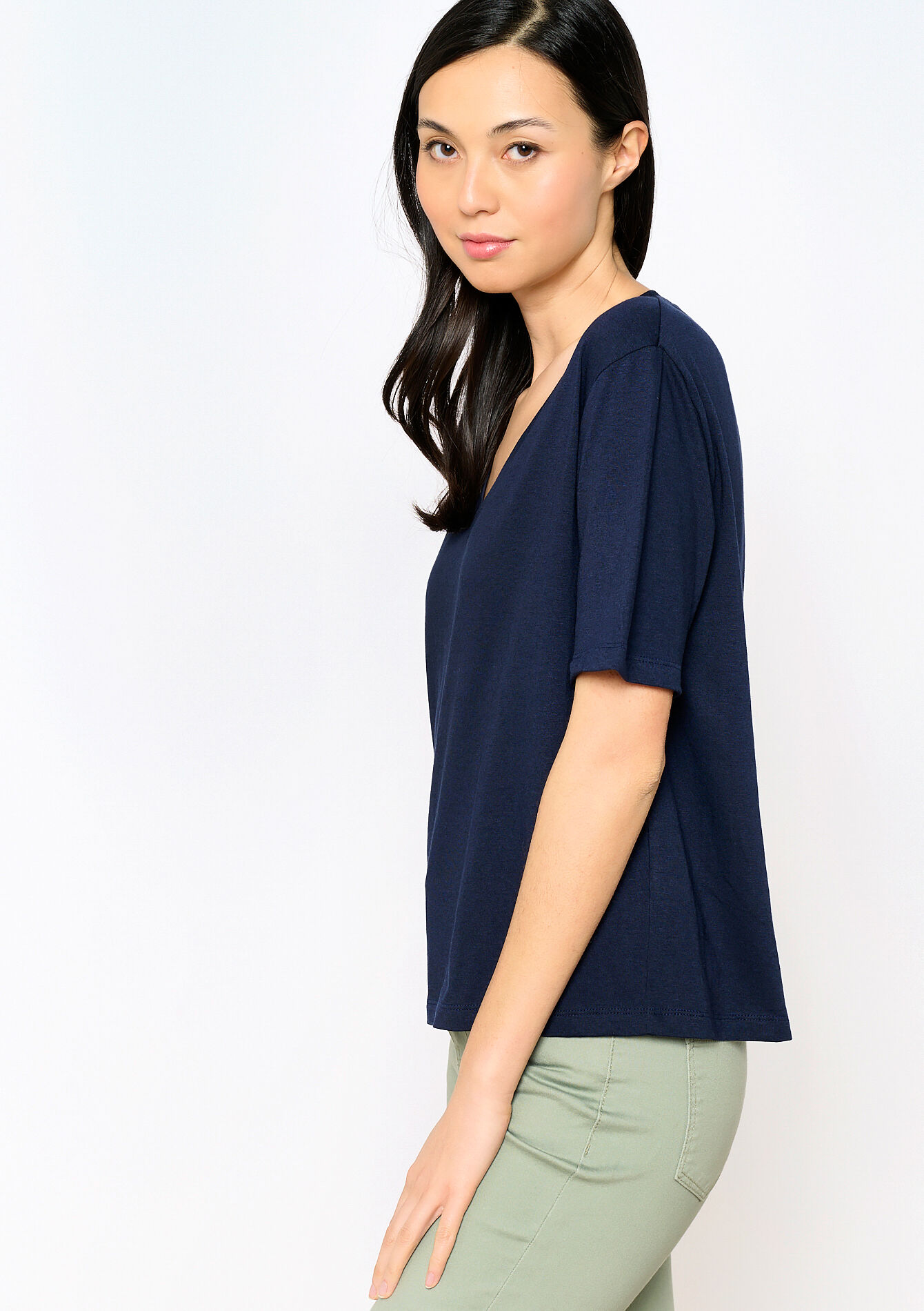 T-shirt basique, undefined - NAVY BASIC - undefined