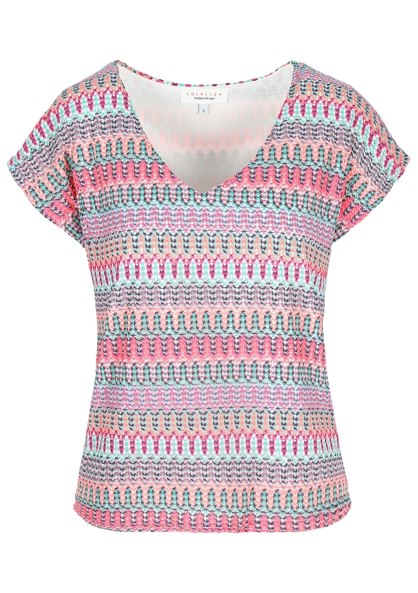 T-shirt avec macramé, T-shirt avec macramé - PASTEL PEACH - 02301571_1974
