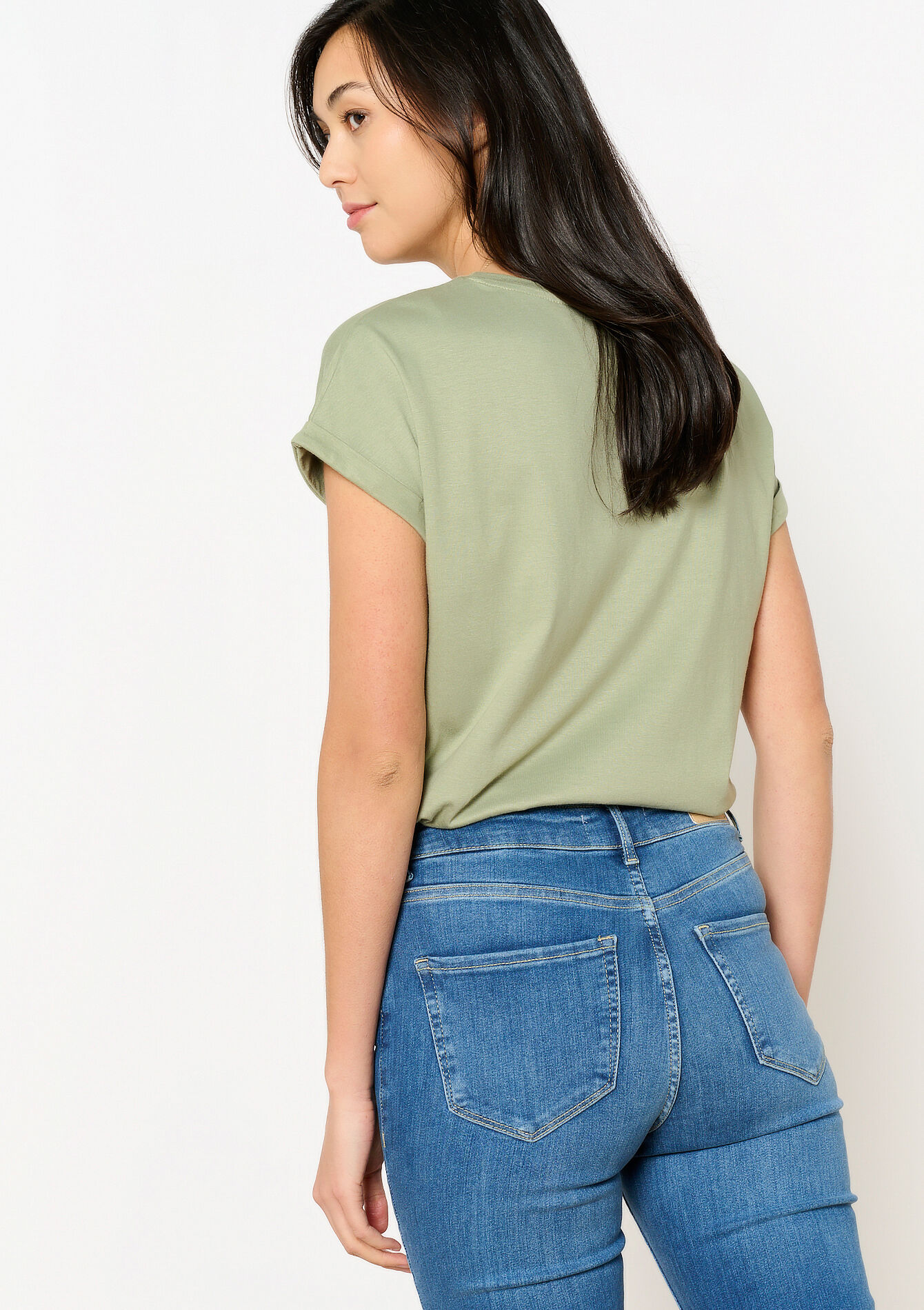 T-shirt basique, T-shirt basique - KHAKI FADED - 02301630_4326