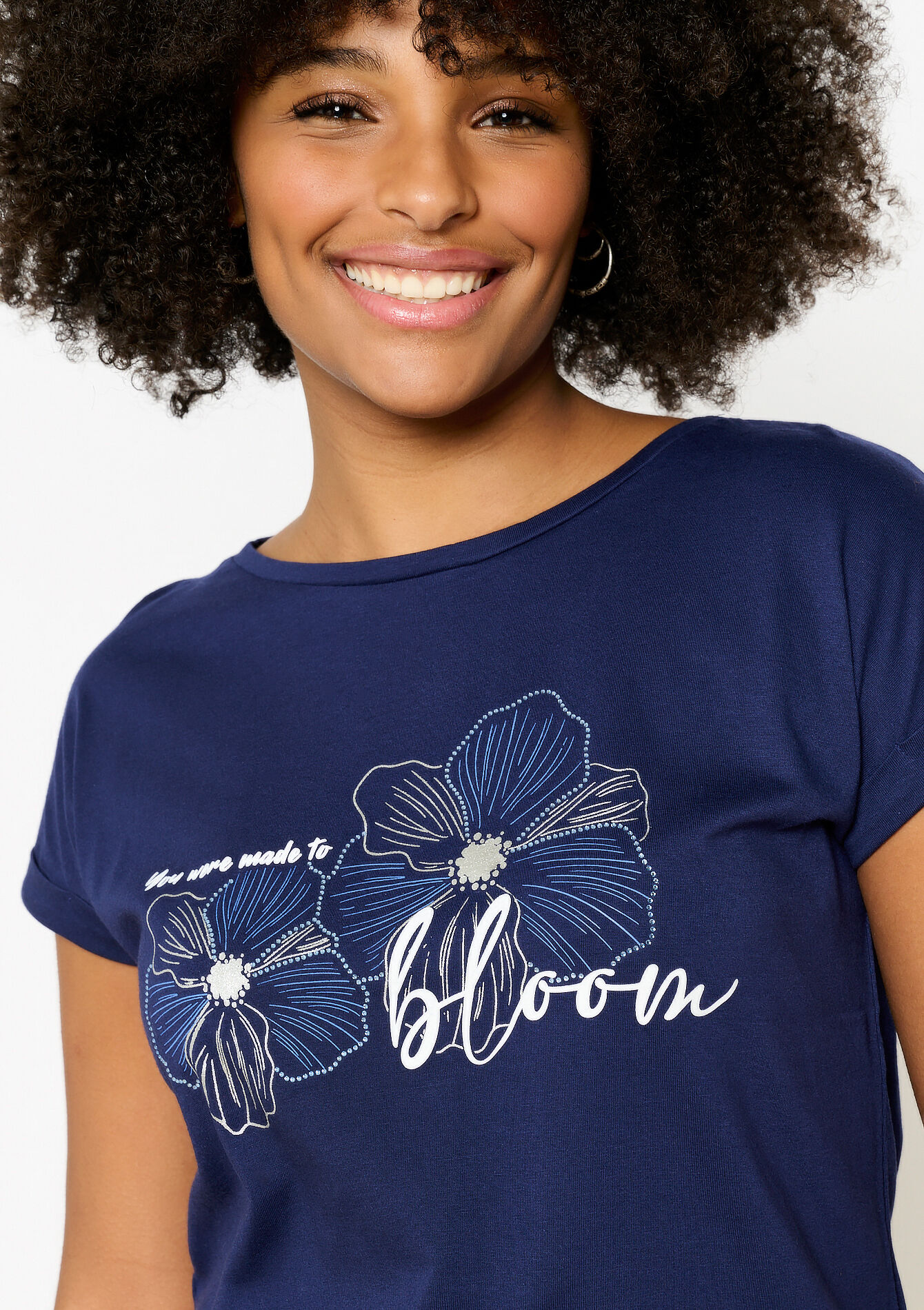T-shirt with artwork, undefined - NAVY BASIC - undefined