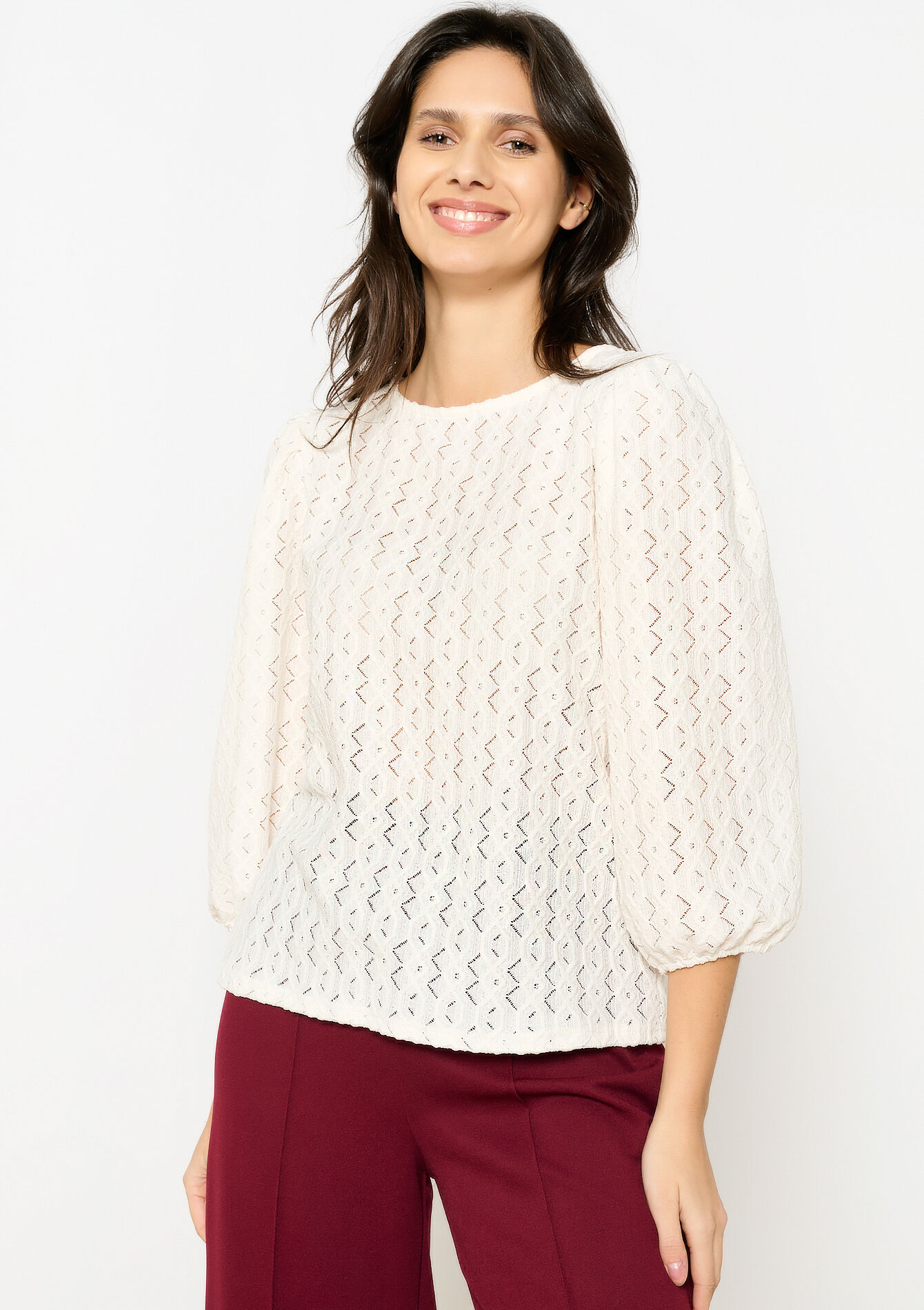 T-shirt met grote mouwen, T-shirt met grote mouwen, , back