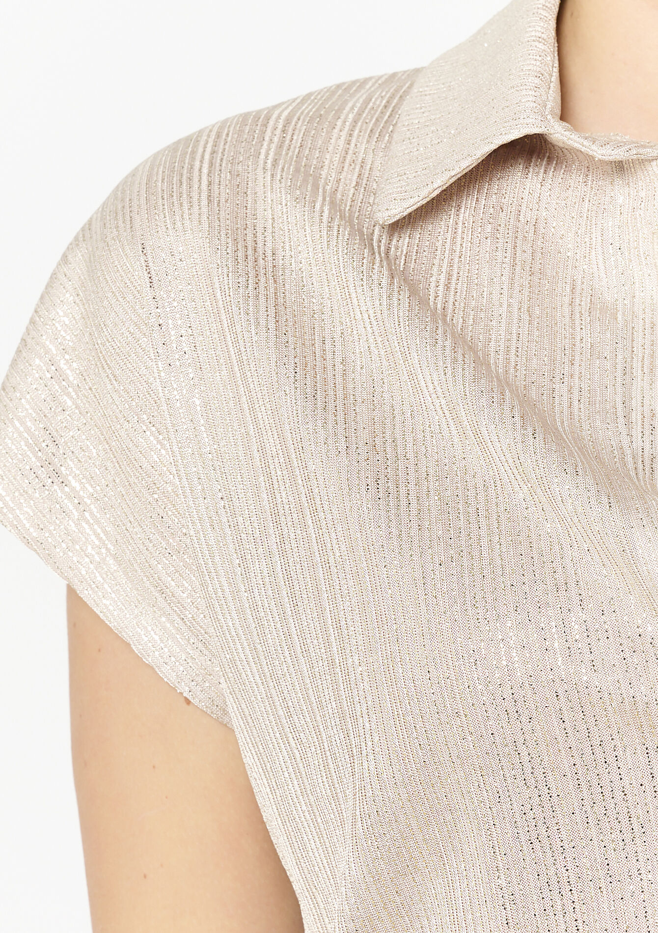 Satin-effect shirt, undefined - GOLD - undefined