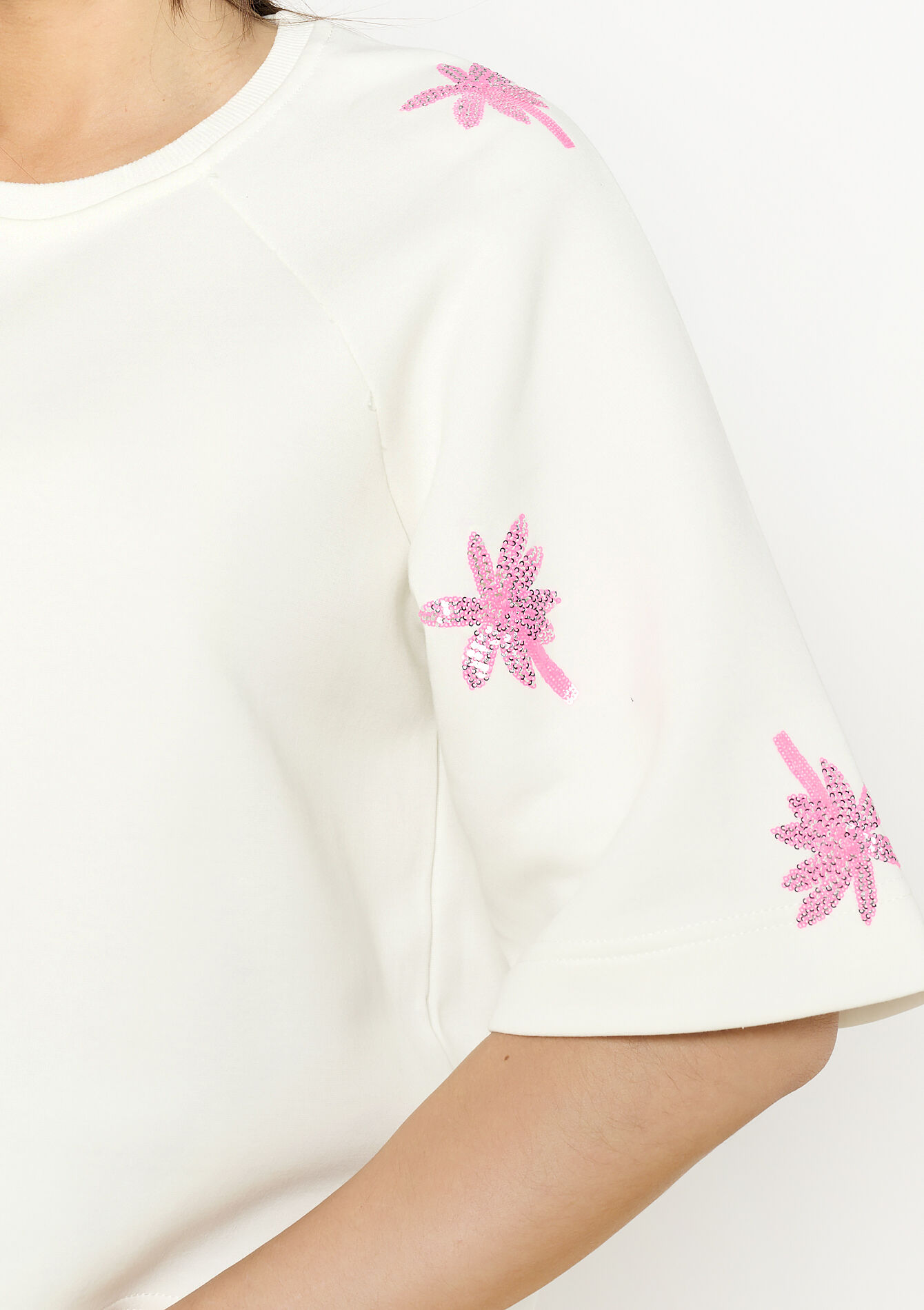 Relaxed embroidered sweatshirt, undefined - OFFWHITE - undefined