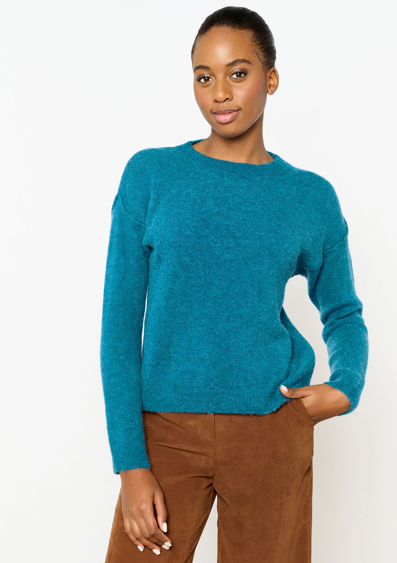 Pullover en laine alpaga, Pullover en laine alpaga - BLUE DUCK - 04006383_2922