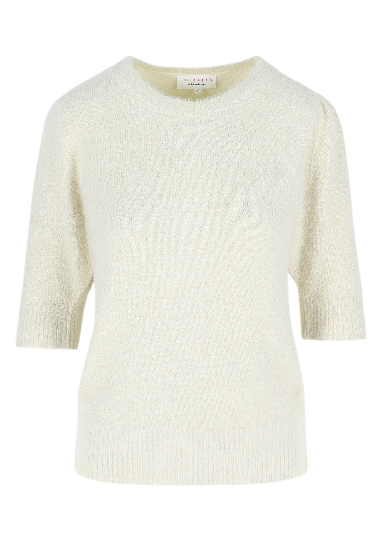 Eyelash pullover, Eyelash pullover - VANILLA WHITE - 04006502_1013